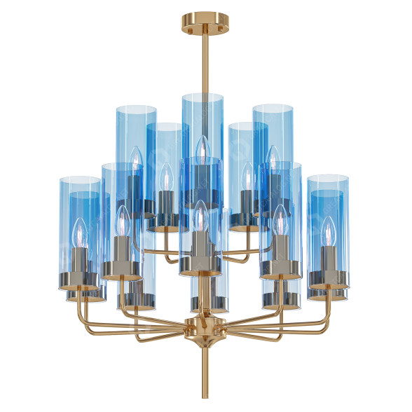 Kronleuchter Blue Glass Tube by Hans Agne Jakobsson 3D-Modell