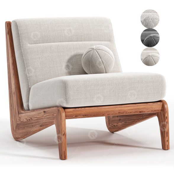 Fotel Soho Home Fletcher model 3D