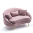 Sofa Homary Bronze Velvet Curved - CGMOD
