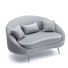 Sofa Homary Bronze Velvet Curved - CGMOD