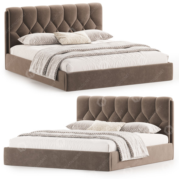Bett Mignonette 3D-Modell
