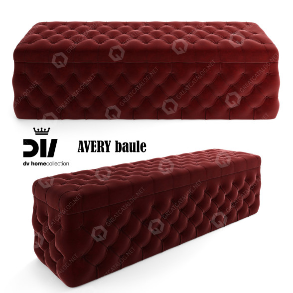 Банкетка DV Homecollection Avery 3D модель