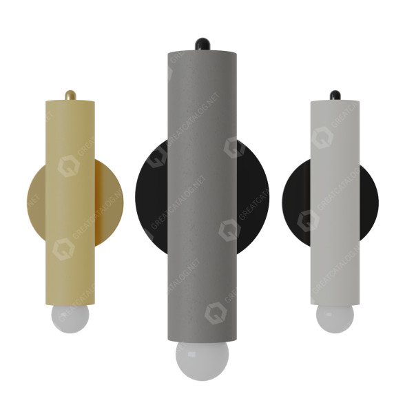 Lampa ścienna Lodge by Workstead model 3D