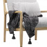 Fotel La Redoute Dilma Linen Rocking - QrisTina
