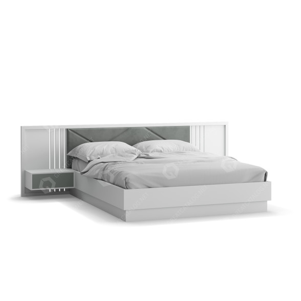 Bed Roman Modern White 3D model
