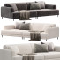 Sofá Contemporary Fabric Seating Square Arm - Neeo
