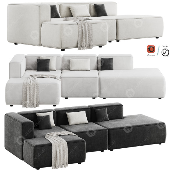Sofa Basecamp XL 3D-Modell