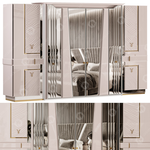 Wardrobe Polox Mobilya Kumsal 3D model