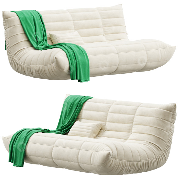 Sofá Blanchette Kail Microfiber by Viv + Rae Modelo 3D