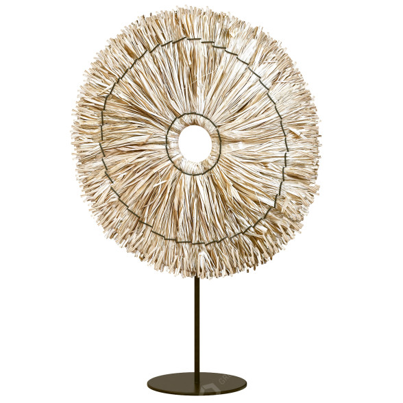 Скульптура Natural Round Seagrass Leaves 3D модель