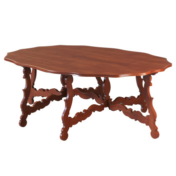 Mesa Rose Uniacke Large Walnut Tuscan Oval Modelo 3D