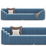 Sofa 1stDibs Art Deco Inspired Channel Tufted - qeem