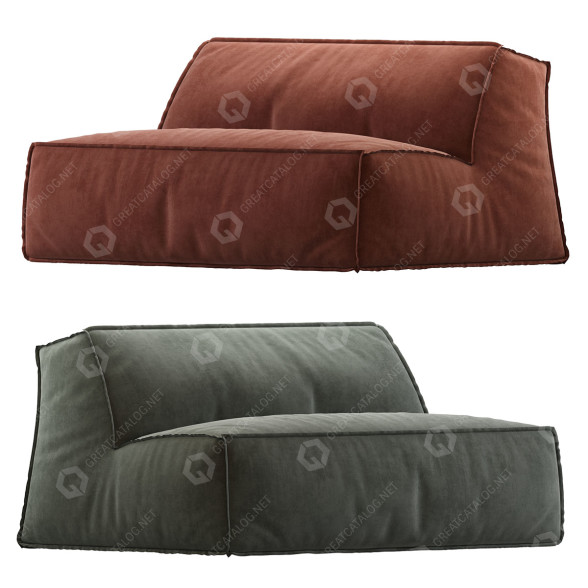 Sofa Baxter Damasco 3D-Modell