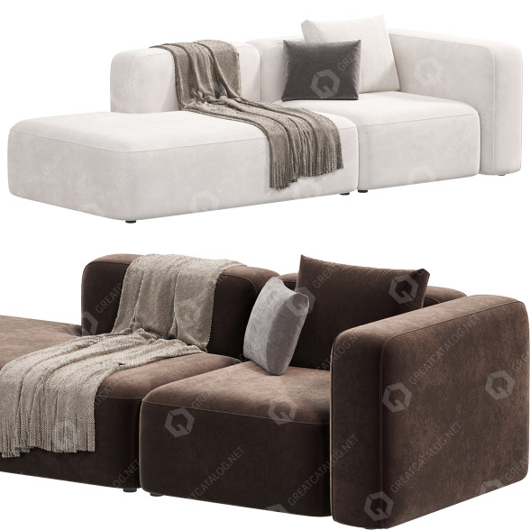 Canapé MAKE Nordic Basecamp Two Seater Open End modèle 3D