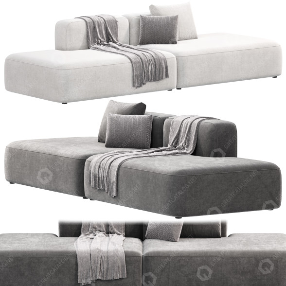 Sofa MAKE Nordic Basecamp Left 10 3D-Modell