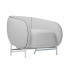 Fotel Beige with Metal Legs - mc Auros