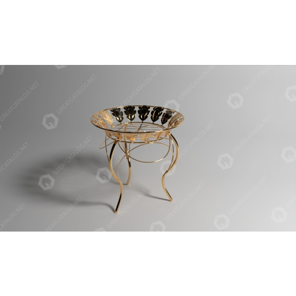Підставка для рослин Alsup Round by Ophelia & Co 3D модель