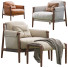Fauteuil et Ottoman Poltrona Frau Times Lounge - ED-MONTE