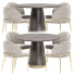 Stół i krzesła Danetti Dining Set 41 Nolan and Angelo - zvezdaboy
