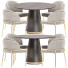 Stół i krzesła Danetti Dining Set 41 Nolan and Angelo - zvezdaboy