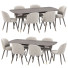 Stół i krzesła Danetti Dining Set 40 Clover and Candy 061 Tirolo Sedie - zvezdaboy