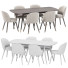 Stół i krzesła Danetti Dining Set 40 Clover and Candy 061 Tirolo Sedie - zvezdaboy