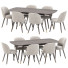 Stół i krzesła Danetti Dining Set 40 Clover and Candy 061 Tirolo Sedie - zvezdaboy