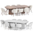 Table and Chairs Gubi Dining Set 44 Moon and Tuka Arm - zvezdaboy