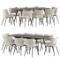 Tisch und Stühle Poltrona Frau Nice Dining Set 49 - zvezdaboy
