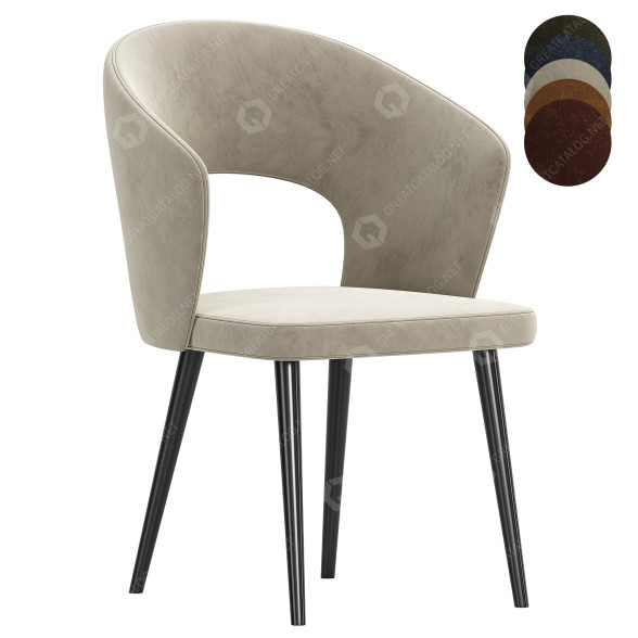 Fauteuil Satelliet UK Darford Open Back modèle 3D