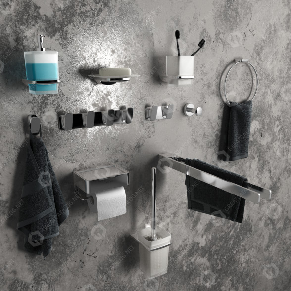 Accessories and Decor AM.PM. Bathroom Set 3D model