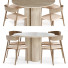 Стіл та стільці Miniforms Wooden Tube Dining - DayToday