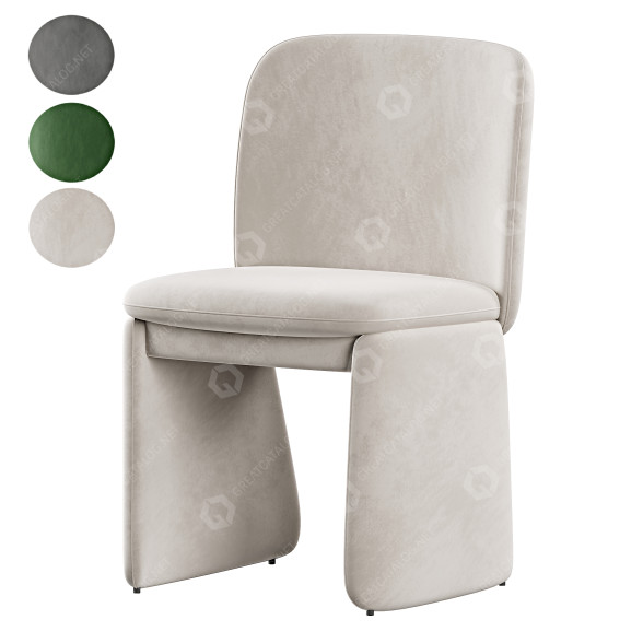 Стілець West Elm Evie Dining 3D модель