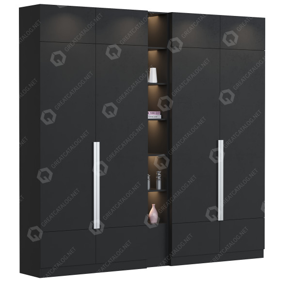 Шафа та декор Cupboard 2 3D модель