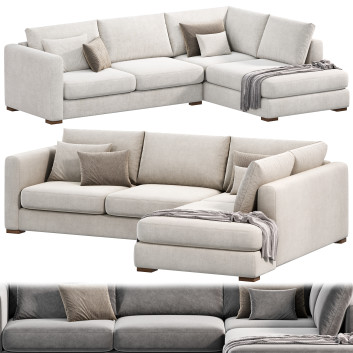 Sofa Blake Large Open by Loom Loft 3D model
