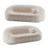 Sofa Homary Modern Oval Boucle White - Mehdisj