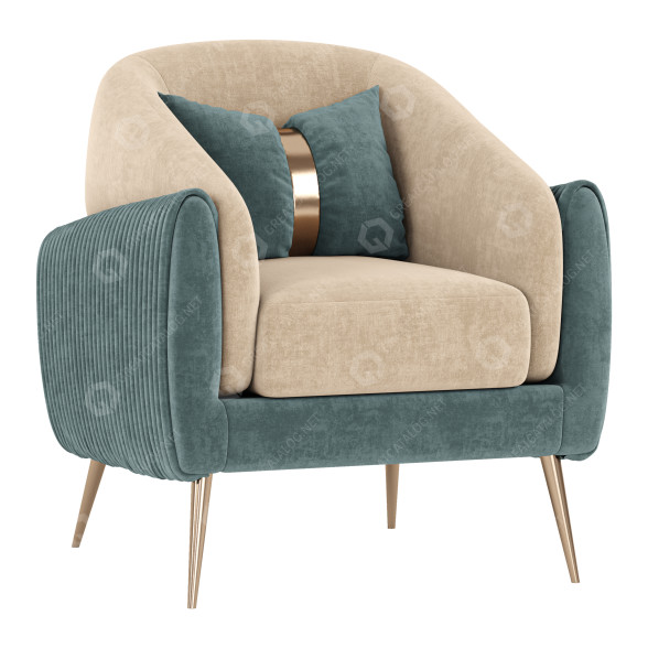 Armchair Trusted & Trendy Versatile Italy Lounge 3D model