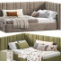 Camas y mesita de noche Divan24 Sonata - Zikkoo