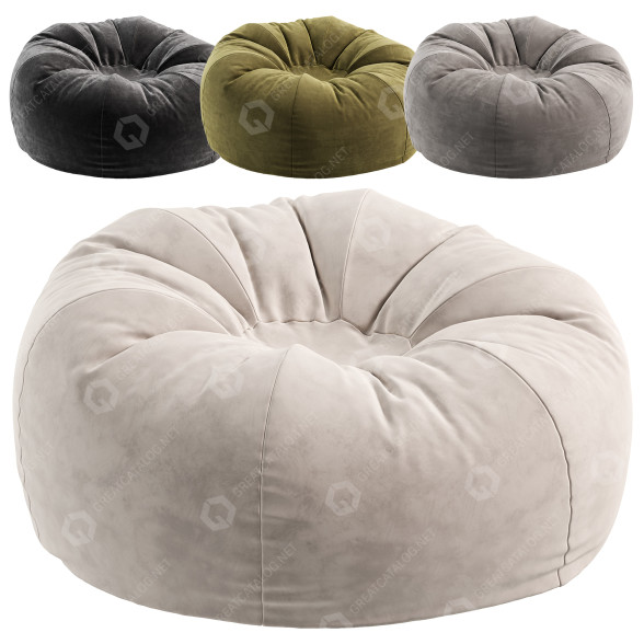 Крісло-мішок West Elm Special Order Bean 3D модель