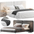 Кровать и тумбочки Minotti Tatlin-Cover - Zikkoo