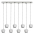 Lampa wisząca E24165 18BKGLD Newton Clear Glass Apple by Et2 - GANIBOEV