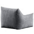 Krzesło workowe Plugsus Ehlen Modern Velveteen with Armrests - Chamfer