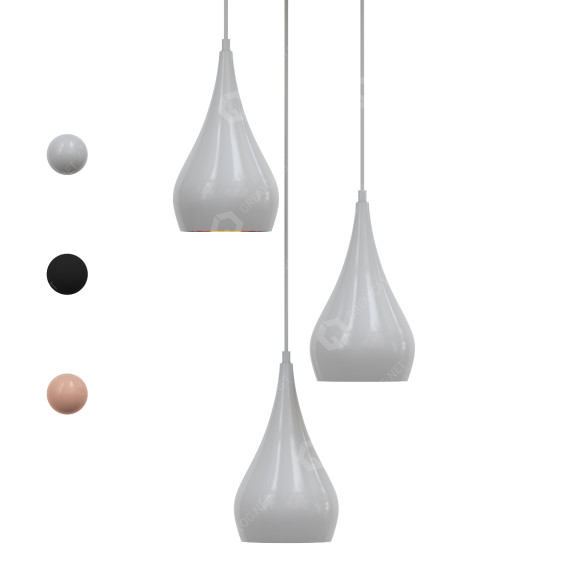 Pendant Lamp Elegant Lighting LDPD2000 Nora 3 Light 14 12 3D model