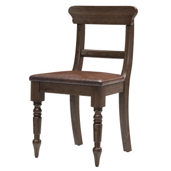 Silla  Restoration Hardware 19Th C English Schoolhouse Leather Side Modelo 3D