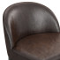 Hoker barowy Restoration Hardware 1960s Rome Leather - zifir3d