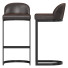 Hoker barowy Restoration Hardware 1960s Rome Leather - zifir3d
