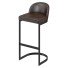 Hoker barowy Restoration Hardware 1960s Rome Leather - zifir3d