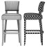 Taburete de bar Restoration Hardware Adele Leather - zifir3d
