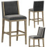 Tabouret de bar Restoration Hardware Ames Leather Armless - zifir3d