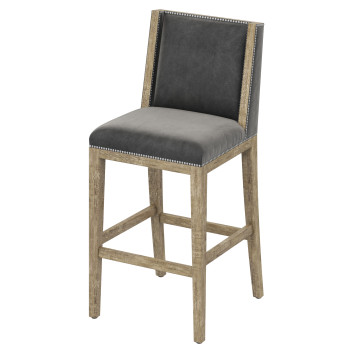 Барний стілець Restoration Hardware Ames Leather Armless